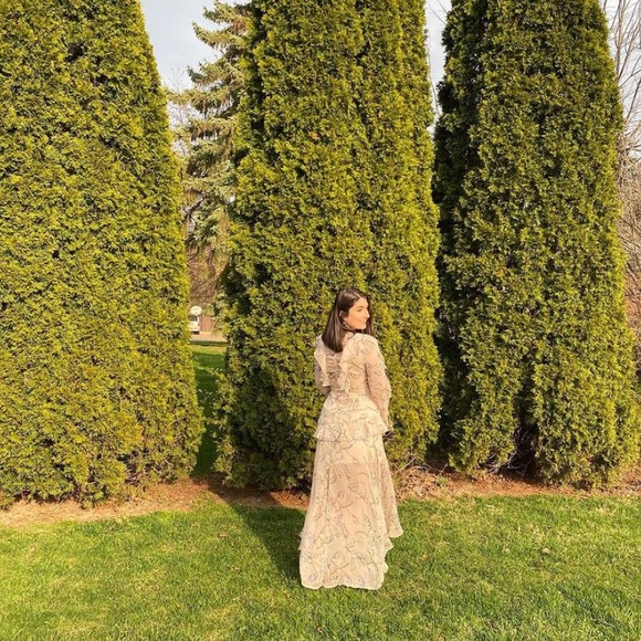 Long Sleeve floral Print Maxi Dress - Picture 12 of 13